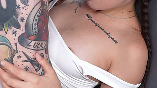 Naughty Producer Cheers on Her Model Taking Big Cock Deep