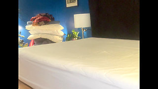 Cspot naked and changing the bedsheets