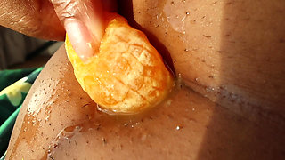 Belly Button Fruit Crushing & Wet Sensory Asmr