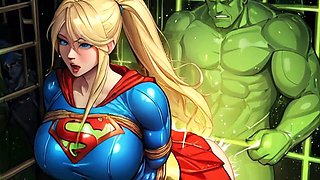 Supergirl cosplay, supergirl lesbian, uncensored hentai