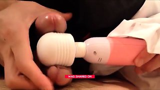 2 Asian Crossdressers Play with Sex Toys and Cum Hard