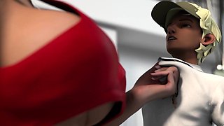 ADULT TIME - Big Titty Hentai Gym Teacher Shows The Class