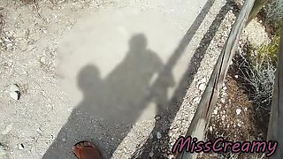 French MILF Gives Stranger a Blowjob on Nude Beach in Greece – Cumshot