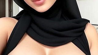 Gol Big Boobed Anime with Hijab Nude