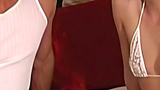 Brunette Slut Sucks Cock and Gets Face Covered in Cum