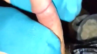 Sexy Blue No Show Ankle Socks Sockjob Handjob Cum