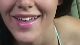 POV the Busty Brunette Will Spice up Your Day with Titty Fucking and Handjob Rubbing