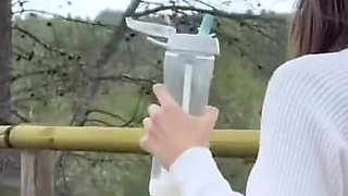 My First Time Riding a Dildo and a Bike at the Same Time, It Was so Much Fun