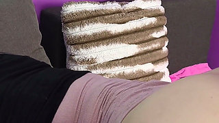 Mistress Irena Mur Tests a New Large Realistic Dildo on Her Own Ass and Makes the Slave to Lick Her Stretched Asshole
