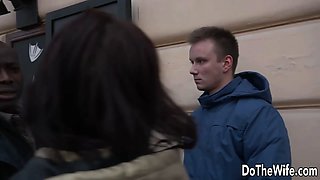 BBC Slut Lena Dark Takes It Anally While Her Cuck Hubby Licks