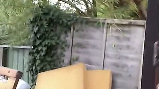 Peeing Outdoors as I Got Caught Short Doing DIY in My Very Overlooked Garden!