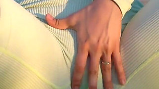 Hot Masturbation After Yoga in Sport Suit!