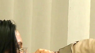 Naughty Secretary Uses Her Dildo During the Interview