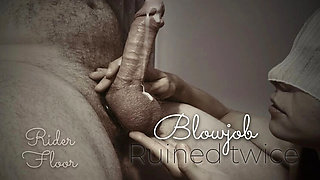 Chastity Slave Blowjob & Ruined Orgasm Twice - Femdom Tease and Denial