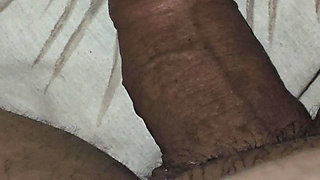 Step mom interracial handjob indian step son big dick behind the door