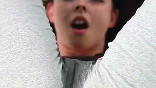 Grey Yoga Pants Pissing