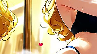 Married French Blonde MILF Seduced in Fitting Room - Ai Animation