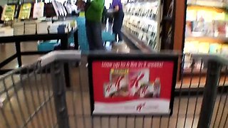 Behind the scenes with busty babe