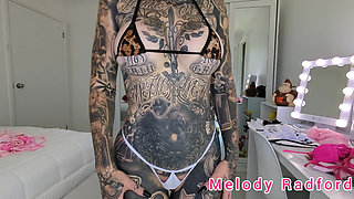 White Micro Bikini and Lingerie Try on Haul - Melody Radford