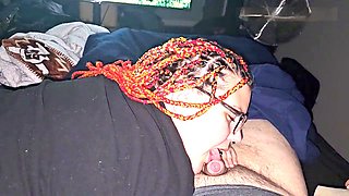 Deep throat, boob fuck, in bed