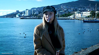 Outdoors Smoking with Beaty Russian Girl 1