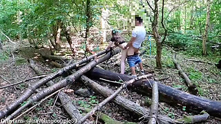 Hot Barely Legal Chick Gets Fucked in the Woods, Forest Sex, Naked Outside, Nudist Chick, Outside Sex