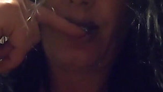 Bathroom Toilet Fetish. Lace Robe Dirty Talk and Shiny Dress Pee Close up