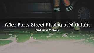 After Party Street Pissing at Midnight
