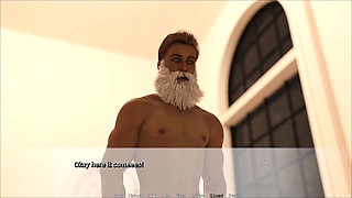 Santa Claus Fucking Three Stepsister's Pussy In A Row Foursome Sex