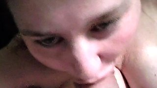 Blowjob cumshot whore gargles pov bukkake fetish cum