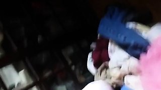 Blonde Crossdresser Swallows Huge Load from Older Man