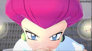 Jessie Rocket Hot Sex on the Park - Poketmonster