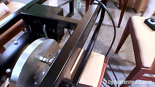 Brunette Fucking Machines Slut