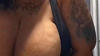 BBW Shows off in the Gym Bathroom