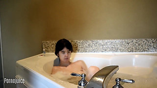 Asian Beauty Takes a Bubble Bath Starring Alexandria Wu