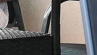 Watching My Neighbor Masturbating on Terrace