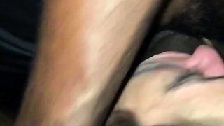 Cuckold hubby films his wife in gloryhole booth