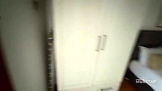 Blonde Step Mom Rubs Her Big Tits On My Cock In Bed