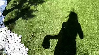Blowjob fucking cumshot outdoors