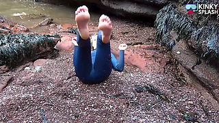 Salty Wetsuit Toe Sucking Slut