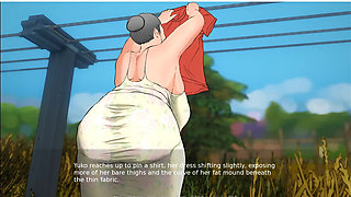 Plowed - gameplay - roleplay - yuko fucks infront of her neighbour