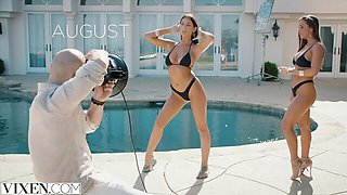 Vixen featuring Christian Clay and Abigail Mac's redhead dirt