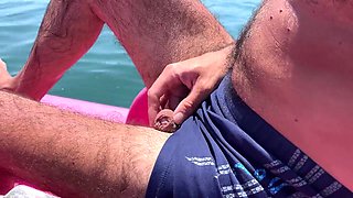 Earl Smile Flashes Big Cock on Wild Sea Pedal Boat