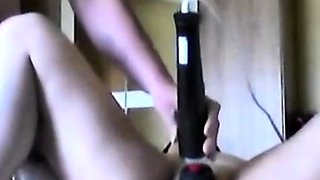 German Amateur Receives Massage from Sex Toy