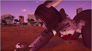 Car Toon - Cute Shark Girl Gets Creampied On The Beach - Lewd Nsfw Asmr Roleplay