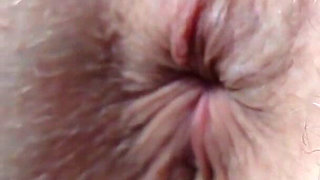 Winking My Asshole with Fishnets on