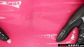 Ass Fucking Oil Latex Compilation - Kinky Latex Sluts Soaked In Oil & Butt Banged