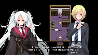 Amelie falls over and over again An endless week in Magic Academy hentai game sex dance ahegao fuck hard dildo