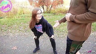 German TinyEmily at shower receives passionate creamie screw oral