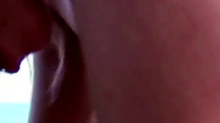 Babe gets horny at the beach and fucks bf